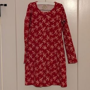 The Beaufort Bonnet Company Red and White Dress - Bows Valentine Size 14